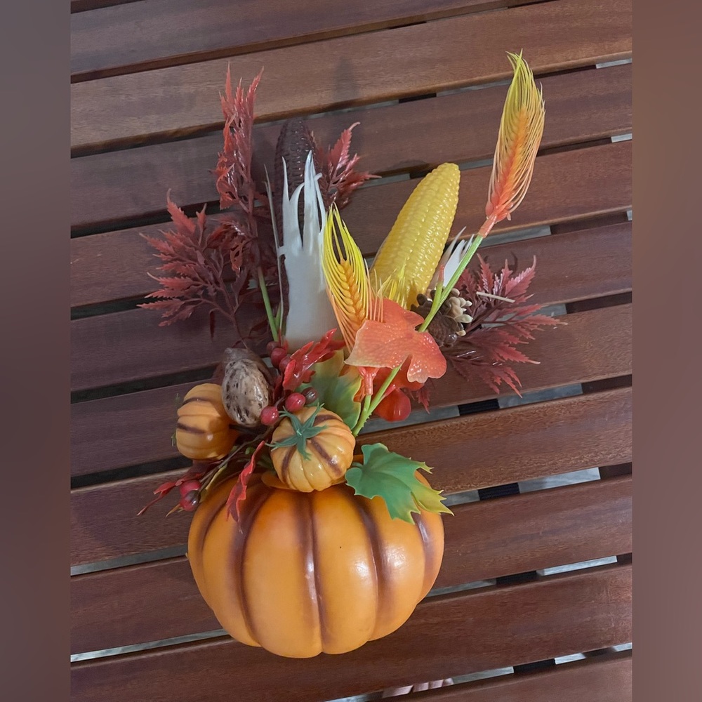 Vintage Plastic Fall Autumn Hanging Decoration